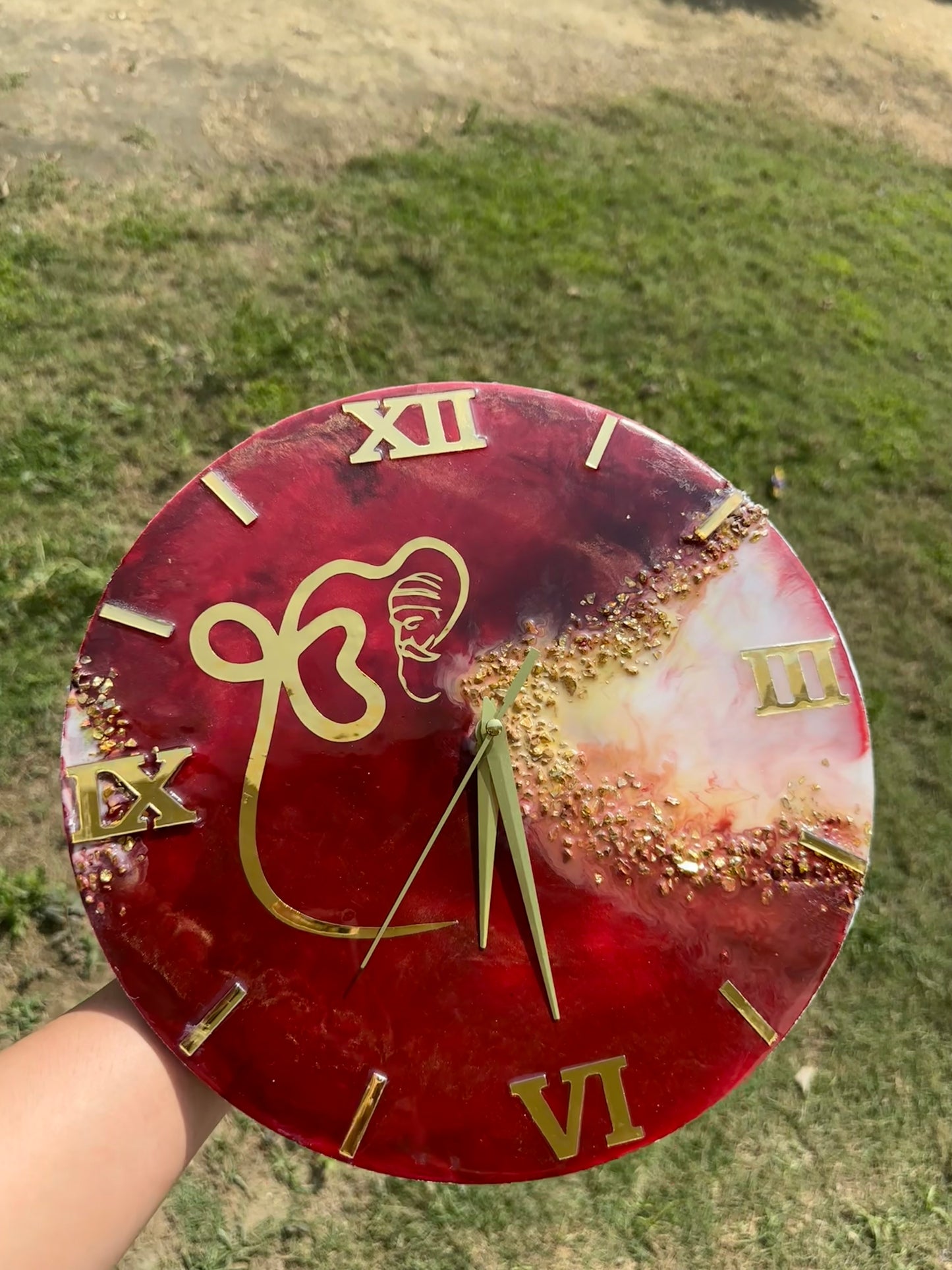 Handmade Sikh Symbol Clock