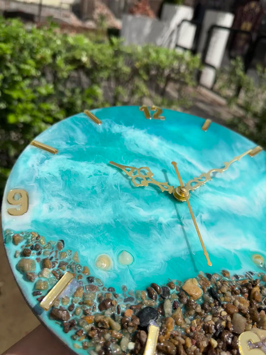 Ocean Resin Wall Clock