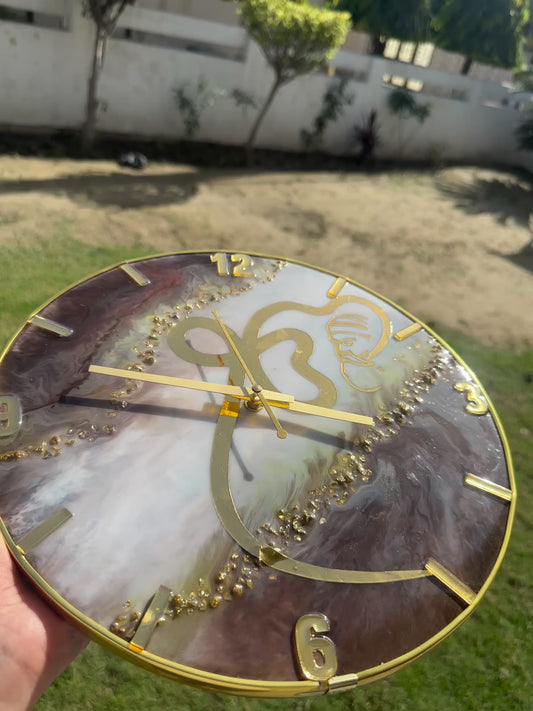 Ik Onkar Resin Wall Clock