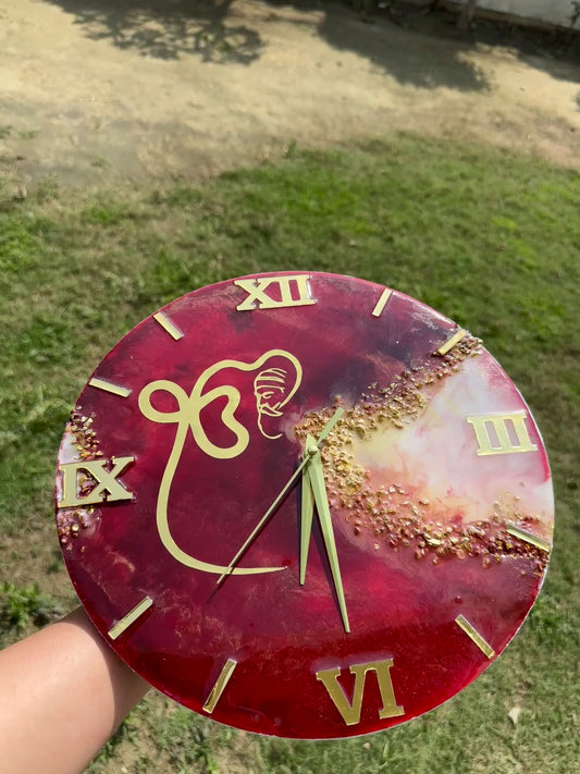Handmade Sikh Symbol Clock
